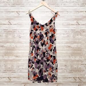 CAbi Radiant Dress Cream Velvet Burnout Floral Autumnal Sleeveless Work Size XS